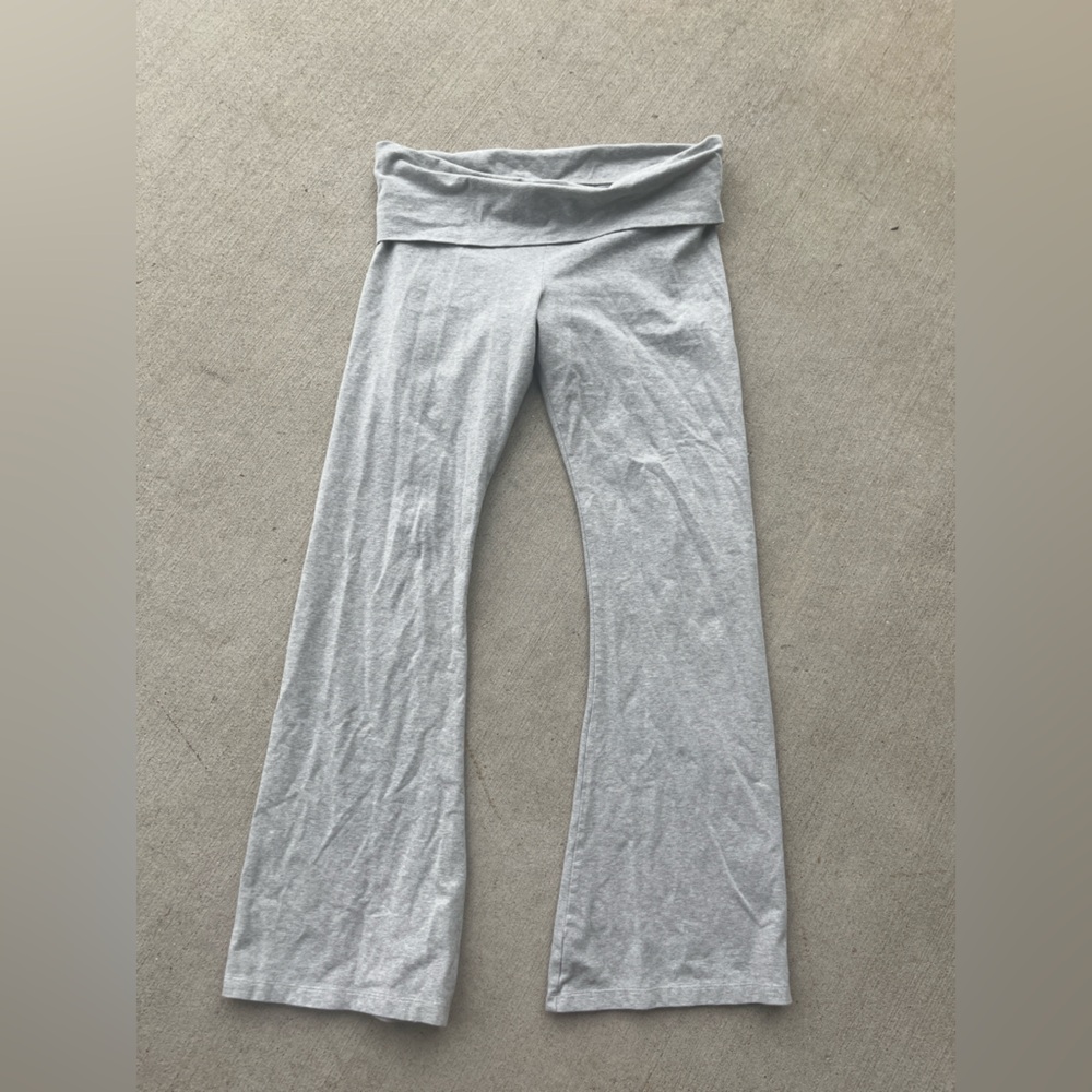 Light Grey VS Pink Foldover Legging
